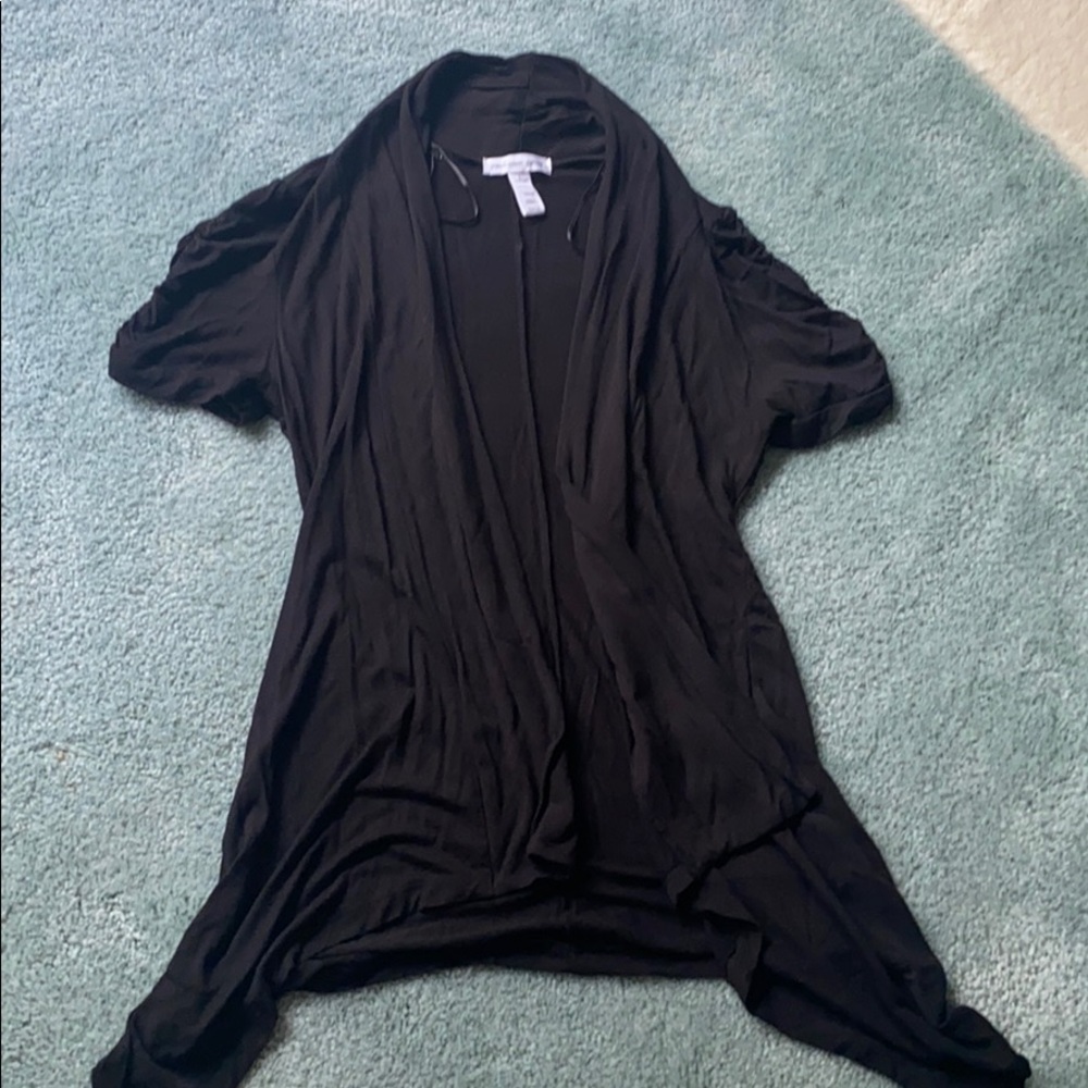 Short sleeved black cardigan